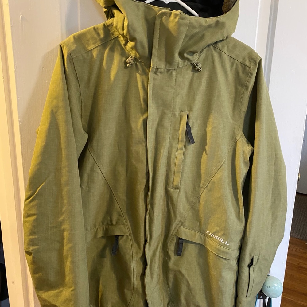 O’Neil , women’s ski jacket, army greenish, sz l